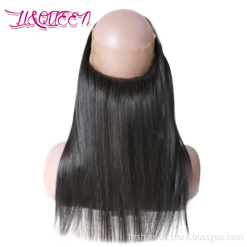 Wholesale 360 lace frontal closure Virgin Brazilian Human Hair 22 x 4  human hair crochet frontal closure